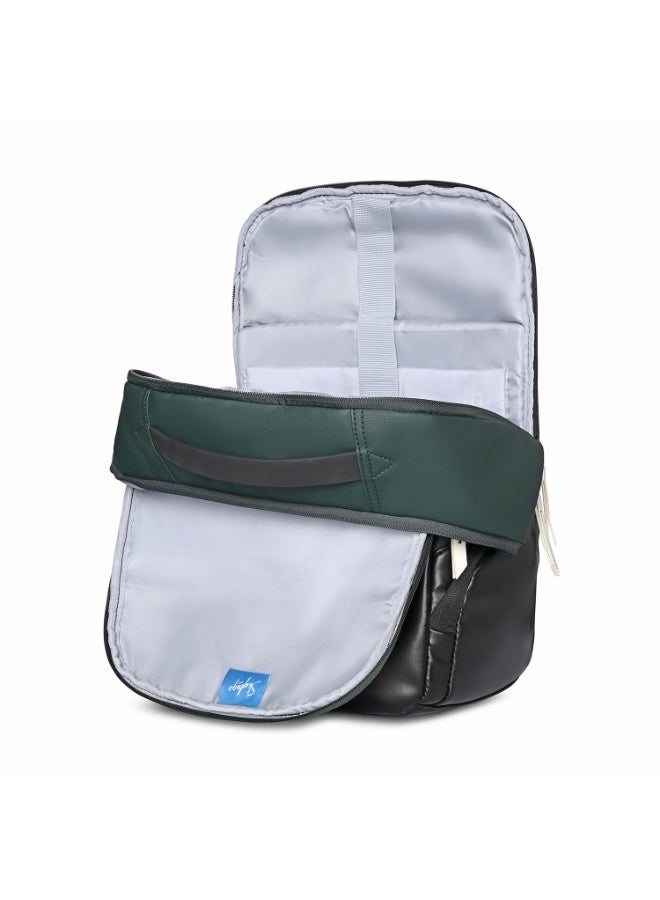 سكاي باجز Skybags EKOH 02 3 Compartment LAPTOP BACKPACK GREEN - Image 3